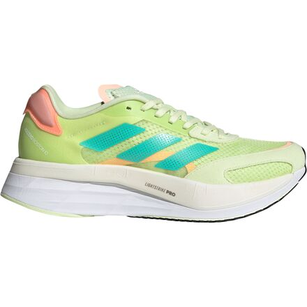 Adidas - Adizero Boston 10 Running Shoe - Women's - Almost Lime/Mint Rush/Light Flash Orange