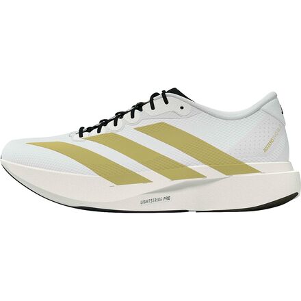 Adidas - Adizero Evo SL Woven Running Shoe - Men's - Ftwr White/Matte Gold/Core Black