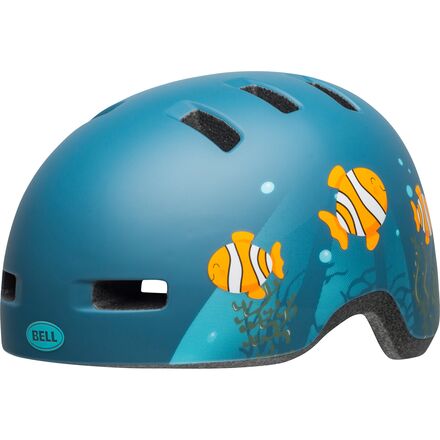 Bell - Lil Ripper Helmet - Kids' - Clown Fish Matte Grey/Blue