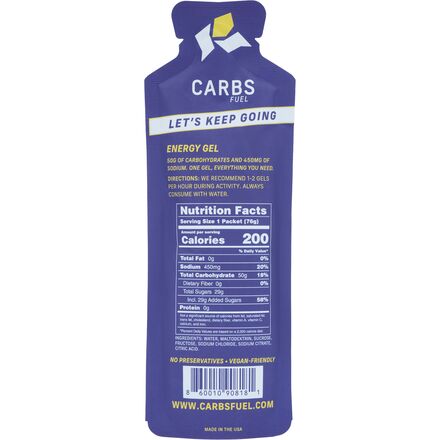 Carbs Fuel - Salted Energy Gels