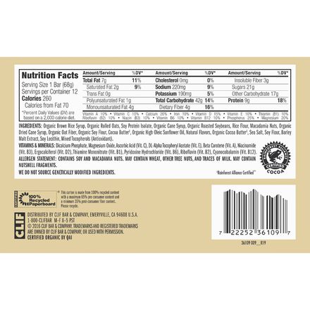 Clifbar - Clif Bars - 12 Pack