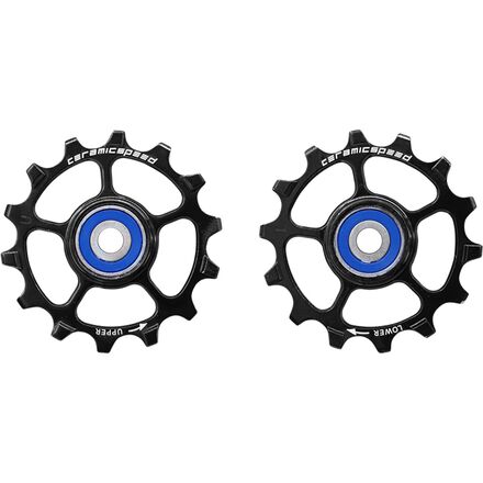CeramicSpeed - 12 Tooth Aluminum Pulley Wheels - Coated - Black/Campagnolo