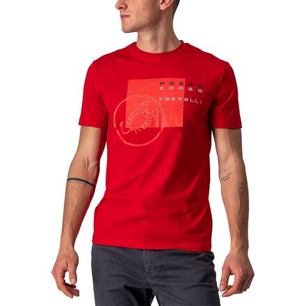Castelli - Maurizio T-Shirt - Men's - Red/Silver Gray/Black