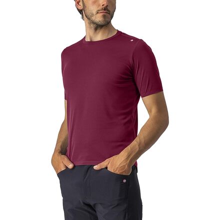 Castelli - Tech 2 T-Shirt - Men's - Bordeaux
