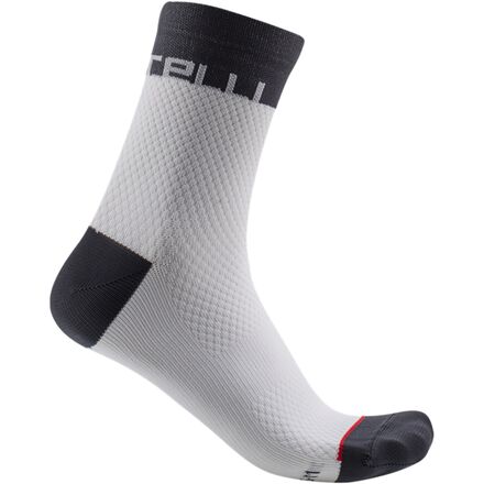 Castelli - Velocissima 12 Sock - Women's - White/Dark Gray