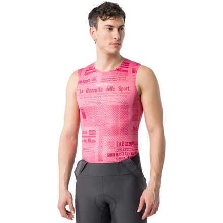 Castelli - Gazzetta Dello Sport Base Layer - Men's - Rosa Giro