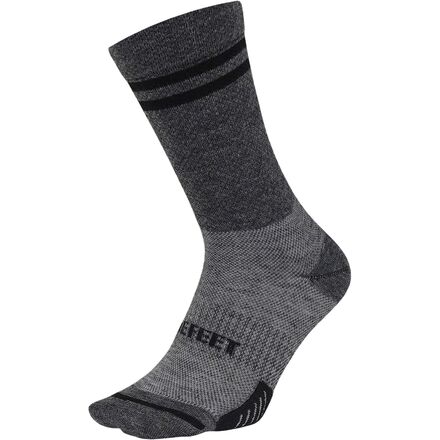 DeFeet - Cyclismo Wool Blend 6in Sock - Grey/Black