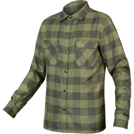 Endura - Hummvee Flannel Shirt - Men's - Bottle Green