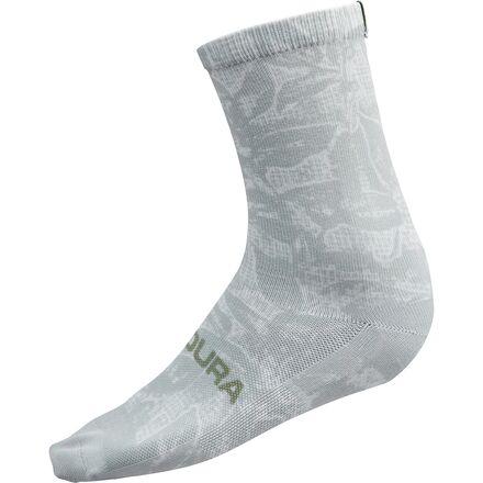 Grid Floral LTD Print Sock