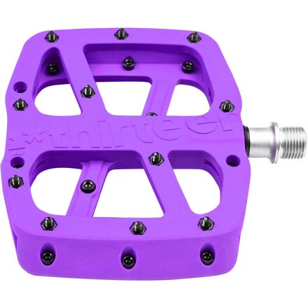 e*thirteen components - Base Flat Pedals - Eggplant