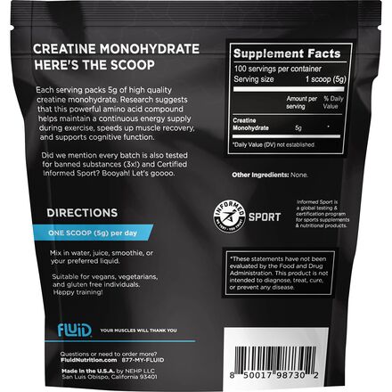 Fluid - 100% CREATINE MONOHYDRATE