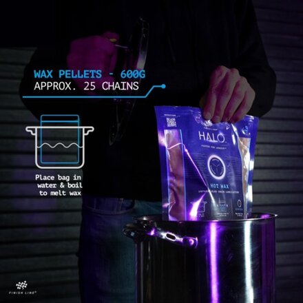 Finish Line - Halo Hot Wax Chain Lubricant Kit