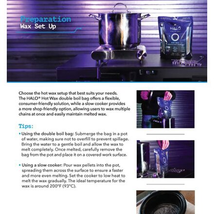 Finish Line - Halo Hot Wax Chain Lubricant Kit