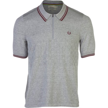 Fred Perry USA - Checkerboard Knitted Cycling Shirt - Short-Sleeve - Men's