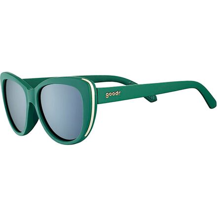 Goodr - Golf Runway Polarized Sunglasses - Mary Queen of Golf/Dark Green/Black Lens
