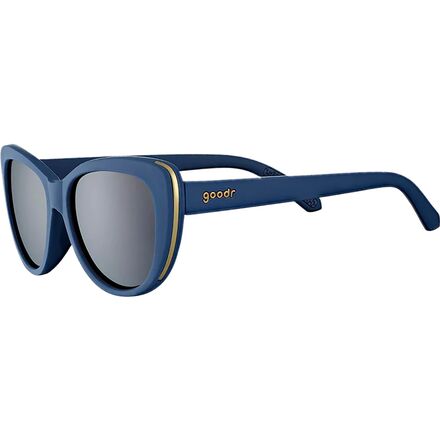Goodr - Golf Runway Polarized Sunglasses - Mind the Wage Gap Wedge/Navy/Black Lens