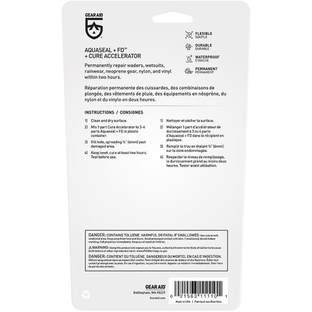 Gear Aid - Aquaseal FD Repair Adhesive & Cure Accelerator