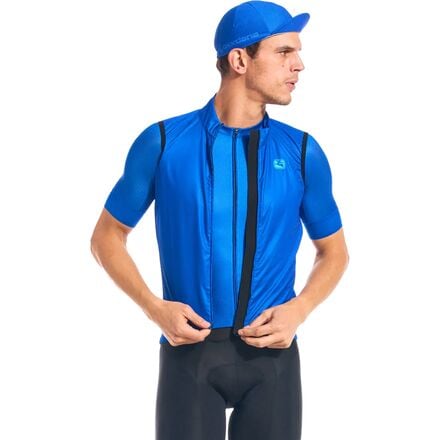 Giordana - Rear Pockets Wind Vest - Men's - Neon Blue