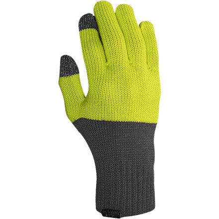 Giro - Knit Merino Wool Glove - Men's - Grey/Wild Lime