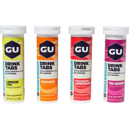GU - Hydration Drink Tabs - 4 Tube Pack - Mixed Box