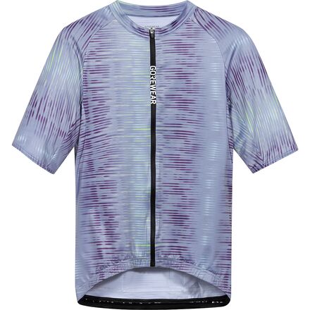 GOREWEAR - SPINSHIFT Pixel Short-Sleeve Jersey - Men's - Amethyst Grey/Purple Indigo
