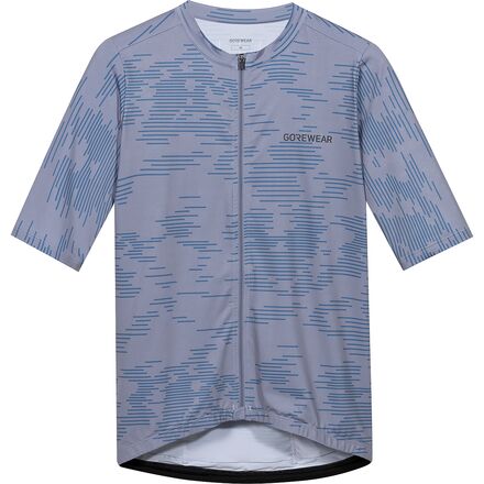 GOREWEAR - SWIFTRIDE Electro Short-Sleeve Jersey - Men's - Amethyst Grey/Cargo Blue