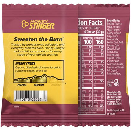 Honey Stinger - Organic Energy Chews - 12 Pack