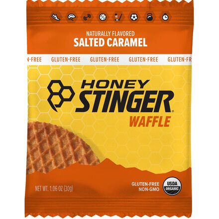 Honey Stinger - Gluten Free Waffles - 12-Pack - Gf Salted Caramel
