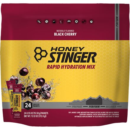 Honey Stinger - Rapid Hydration Mix - 24 Serving Bag - Perform (Black Cherry)