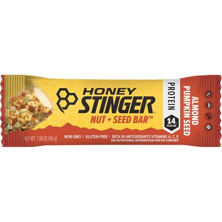 Honey Stinger - Nut + Seed Bar - 12-Pack - Almond/Pumpkin Seed