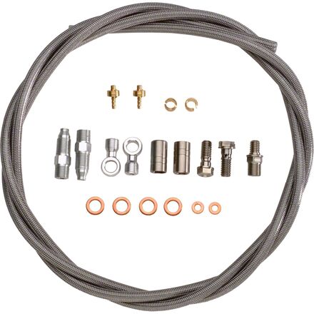 Hope - Braided Stainless Hydraulic Hose Kit - Silver