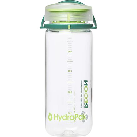 Hydrapak - RECON 500 Water Bottle - Clear/Evergreen/Lime