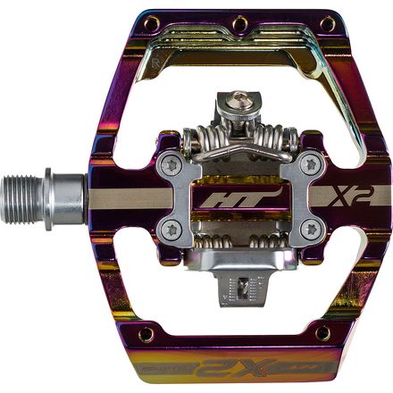 HT Components - X2 Clipless Pedals - Oil Slick