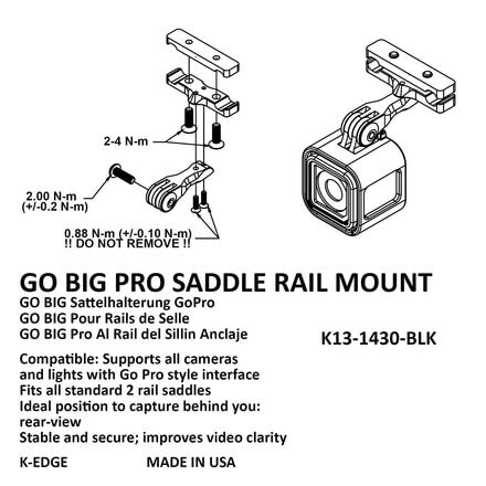K-Edge - Go Big Saddle Rail Mount