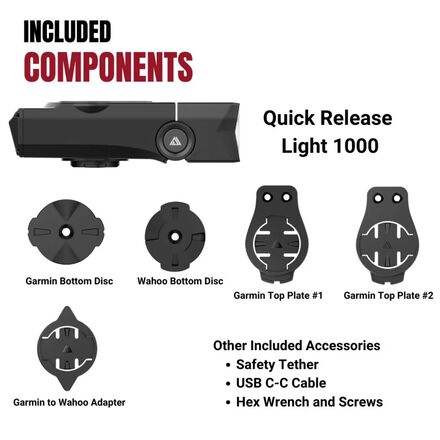 KOM Cycling - Quick Release Light - 1000 Lumens