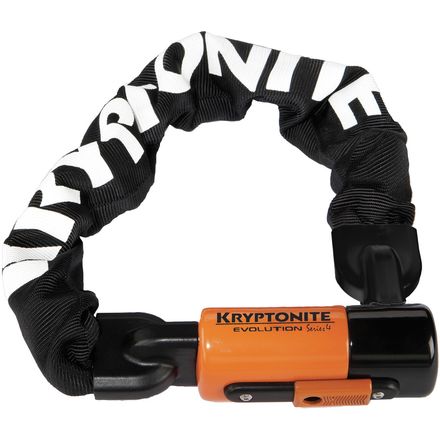 Kryptonite - Evolution Series 4 1055 Mini Integrated Chain Lock - Black/Orange