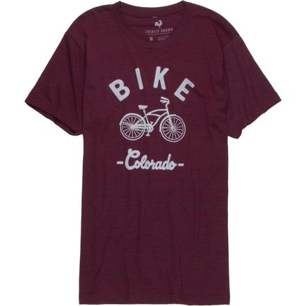 Locally Grown - Bike Cruiser Colorado Tri-Blend Vintage T-Shirt - Men's