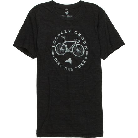 Locally Grown - Bike Local New York Tri-Blend T-Shirt - Men's