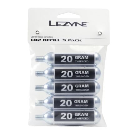 Lezyne - 20G Threaded CO2 Cartridge - 5-Pack Refill