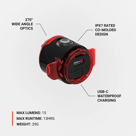 Lezyne - Femto Usb C Drive Rear