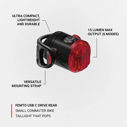 Lezyne - Femto Usb C Drive Rear