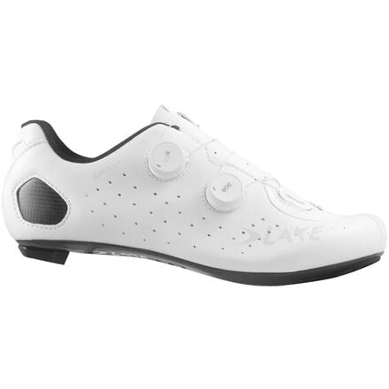 Lake - CX332 Wide Cycling Shoe - Men's - Clarino White/White Microfiber