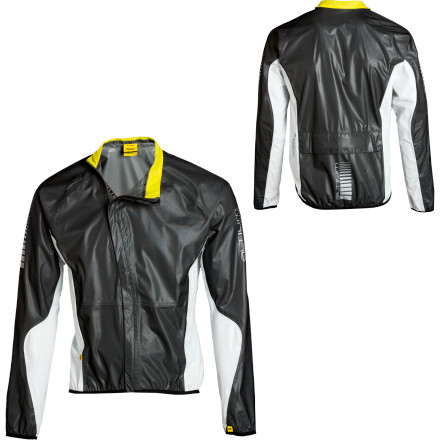 Veste De Pluie Mavic Homme 2XL – Noir/jaune, Softshell Nylon, Cyclisme, Occasion