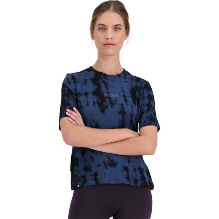 Mons Royale - Icon Short-Sleeve Dyed T-Shirt - Women's - Ice Night Tie Dye