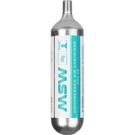 MSW - Threaded CO2 Cartridge - 38g - Silver