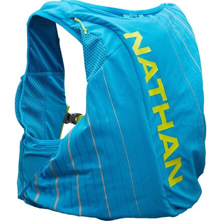 Nathan - Pinnacle 12L Hydration Vest - Blue Me Away/Finish Lime