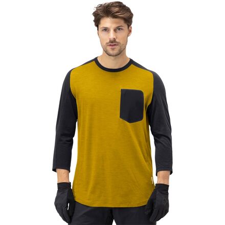 Norrona - Skibotn Wool 3/4-Sleeve T-Shirt - Men's - Golden Palm