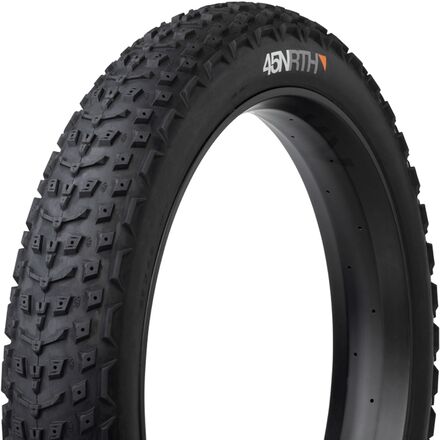 45NRTH - Dillinger 5 Studded Fatbike Tubeless Tire - 26in - Black, 60tpi