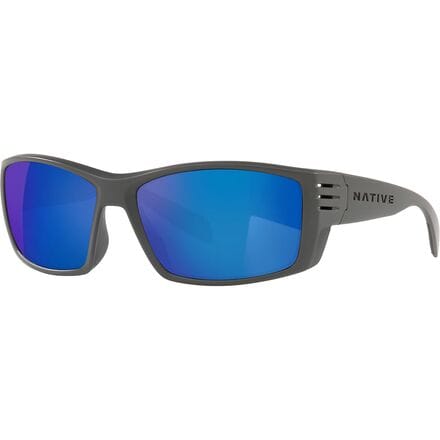 Native Eyewear - Raghorn Polarized Sunglasses - Granite/Blue Reflex
