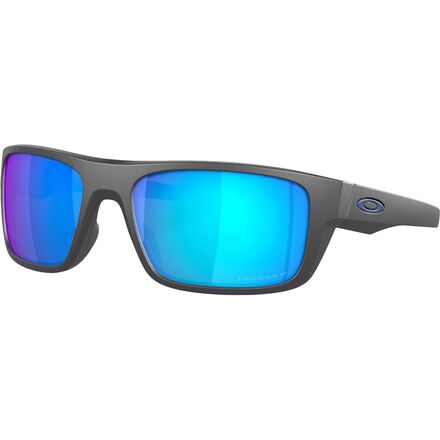 Oakley - Drop Point Prizm Polarized Sunglasses - Matte Dark Grey - Prizm Saphire